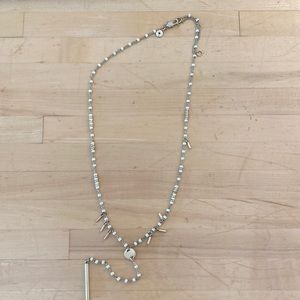 Madewell gold and white necklace